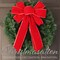 Pre-lit Choice of Decorative Bow All Occasion Wreath, for Door, Window, Mantle, Table Centerpiece, Welcome Wreath product 1